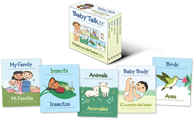 5 Baby Talk Bilingual Board Books for Toddlers 